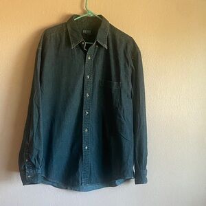 DKNY Dark Blue Casual Button Down Shirt